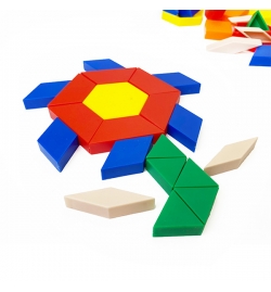 Hollow Plastic Pattern Blocks Set 250pcs