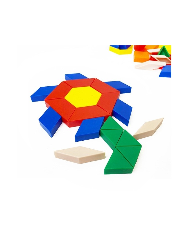 Γεωμετρικά Σχήματα (Pattern Blocks) 250pcs 1cm