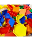 Γεωμετρικά Σχήματα (Pattern Blocks) 250pcs 1cm