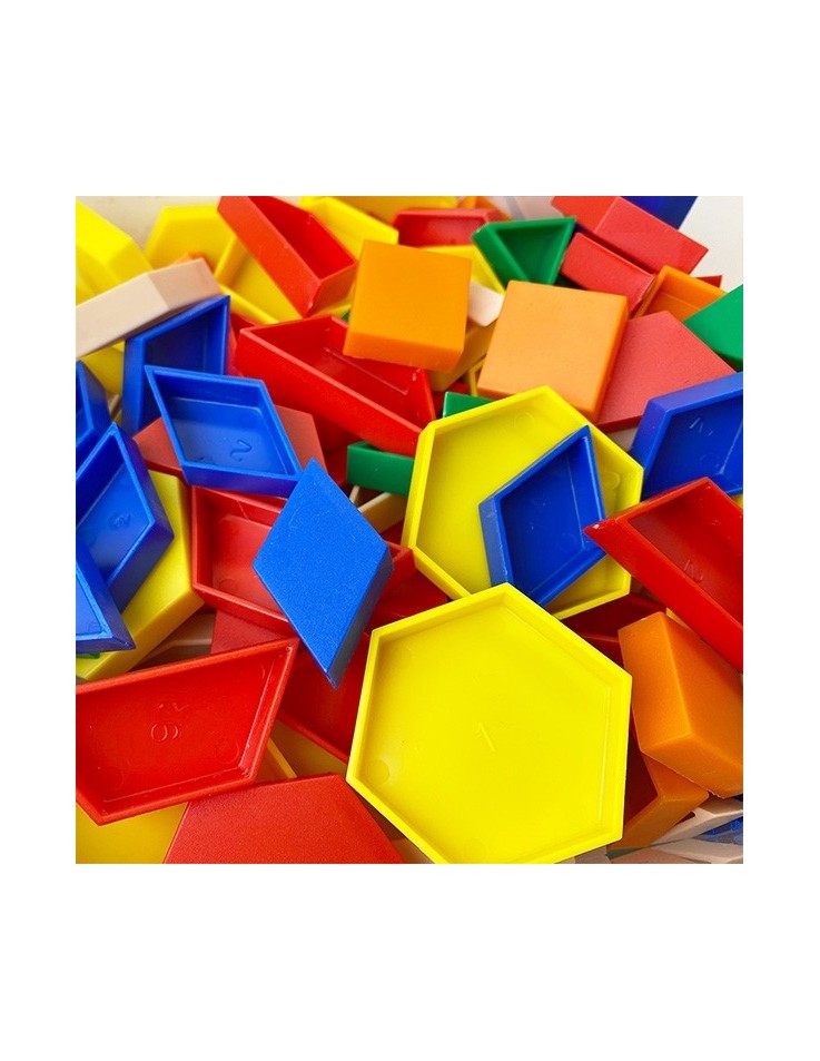 Γεωμετρικά Σχήματα (Pattern Blocks) 250pcs 1cm