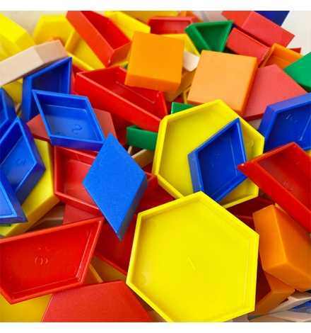 Hollow Plastic Pattern Blocks Set 250pcs