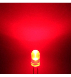 Led 5mm Fog - Red (1000mcd)