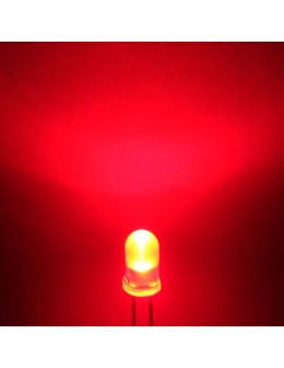 Led 5mm Fog - Κόκκινο (1000mcd)