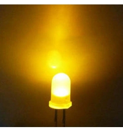 Led 5mm Fog - Κίτρινο (600mcd)