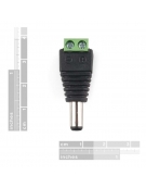 DC Power Plug 5.5 x 2.1mm Barrel with Screw Terminals