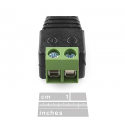 DC Power Jack 5.5 x 2.1mm Barrel with Screw Terminals