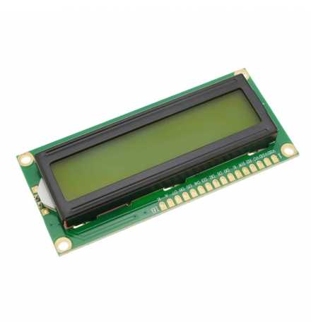 LCD Display 16x2 Yellow Green Backlight