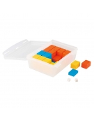 Set of 76 coloured plastic weights
