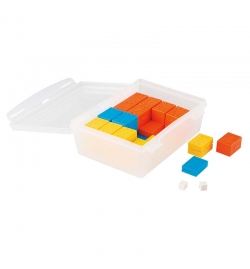 Set of 76 coloured plastic weights