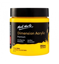 Acrylic Paint YELLOW MEDIUM 250ml