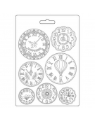 Soft Maxi Mould A5 "Create Happiness Welcome Home, clocks" - Stamperia