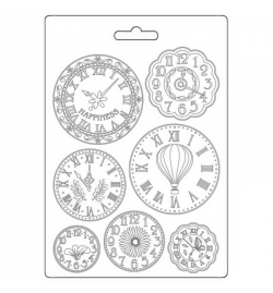 Soft Maxi Mould A5 "Create Happiness Welcome Home, clocks" - Stamperia