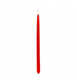 Candle 40cm (2cm) - Red Coral
