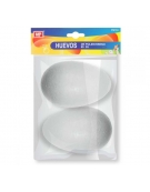 Polystyrene egg 12cm set 2pcs