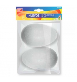 Polystyrene egg 12cm set 2pcs