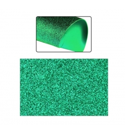Αφρώδες υλικό (foam) 2mm 40x60cm Πράσινο με glitter