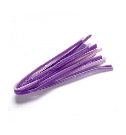 Pipe Cleaners 8mm 50cm Purple 10pcs