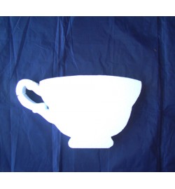 Polystyrene Tea Cup flat 20x11x3cm
