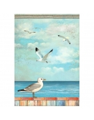 Ριζόχαρτο A4: "Blue Dream seagulls"