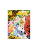 Painting by numbers & Diamond Mosaic on Canvas Set "Unicorn"