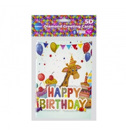 Diamond Greeting Cards 13x18cm Giraffe/Elephant