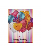 Diamond Ευχετήριες κάρτες 13x18cm Cup Cakes / Balloons