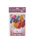 Diamond Greeting Cards 13x18cm Cup Cakes / Balloons