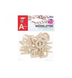 Wooden Capitals Letters 3.2cm 26pcs