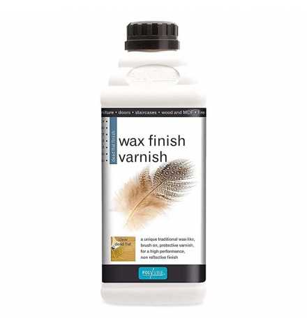 Wax Finish Varnish Clear 500ml Dead Flat - Polyvine