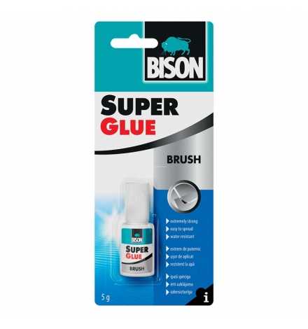 Super Glue 5gr Brush - Bison