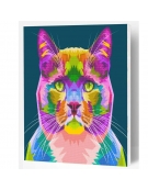 Diamond Painting Kit on Canvas 30x40cm Cat