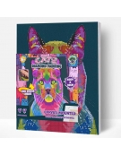 Diamond Painting Kit on Canvas 30x40cm Cat