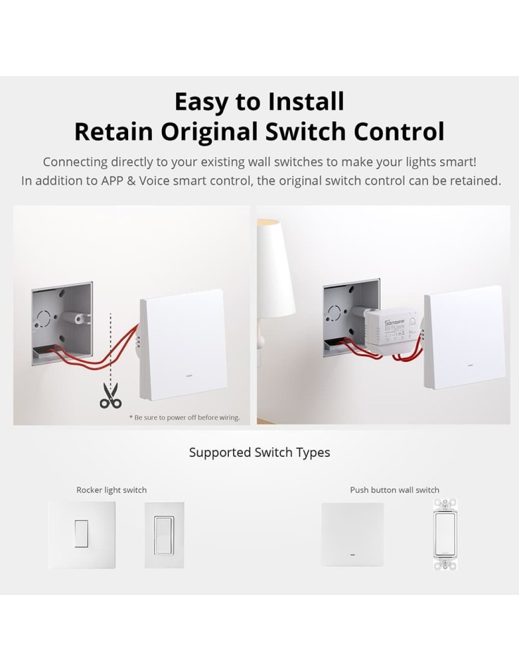 ZigBee Smart διακόπτης ZBMINI-L Sonoff