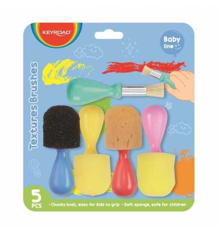 Sponge Texture Brushes Set 5pcs Keyroad