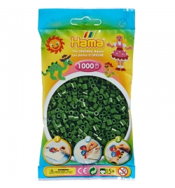Συσκευασία με 1000 beads - Πράσινο Δάσους (Forest Green)