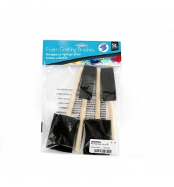 Foam Crafting Brushes 25-50mm 4pcs