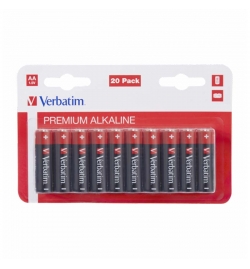 Alkaline Batteries AA (LR6 1.5V) Pack20 - Verbatim
