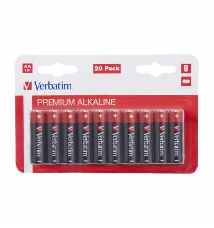 Alkaline Batteries AA (LR6 1.5V) Pack20 - Verbatim