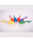 Plastic Rainbow Tongs Set 6pcs