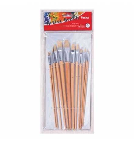 Paint Brush set 12pcs Flat 579 (1-12)