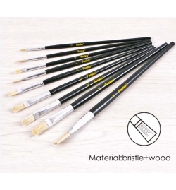 Paint Brush set 9pcs Flat 577