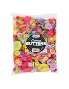 Colored Plastic Buttons 300gr - Premier