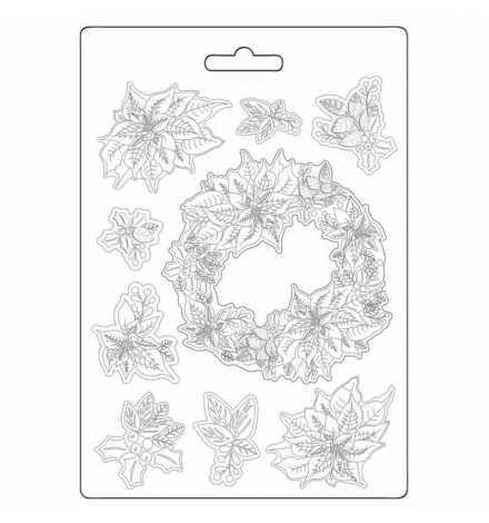 Soft Maxi Mould 21x29cm "Poinsettia" - Stamperia