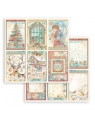 10 Χαρτιά Scrapbooking "Christmas Greetings" - Stamperia