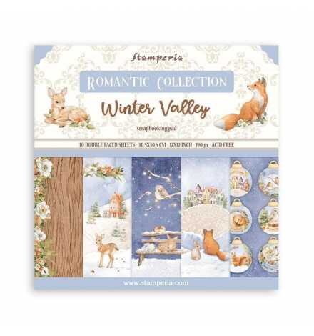 Scrapbooking paper Set 10pcs "Winter Valley" - Stamperia