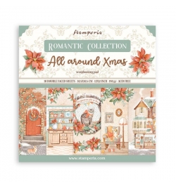 Scrapbooking paper Set 10pcs "All Around Christmas" - Stamperia