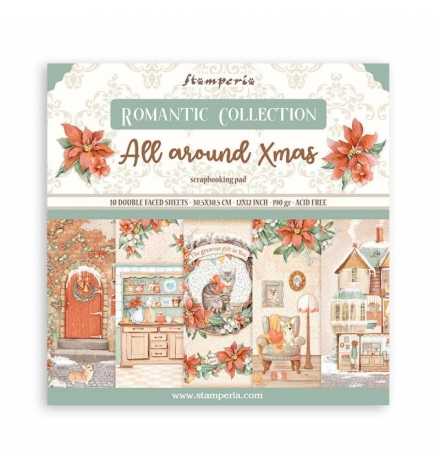 10 Χαρτιά Scrapbooking "All Around Christmas" - Stamperia