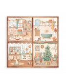 10 Χαρτιά Scrapbooking "All Around Christmas" - Stamperia