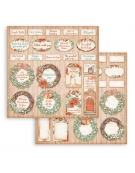 Scrapbooking paper Set 10pcs "All Around Christmas" - Stamperia