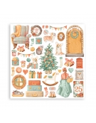 Scrapbooking paper Set 10pcs "All Around Christmas" - Stamperia